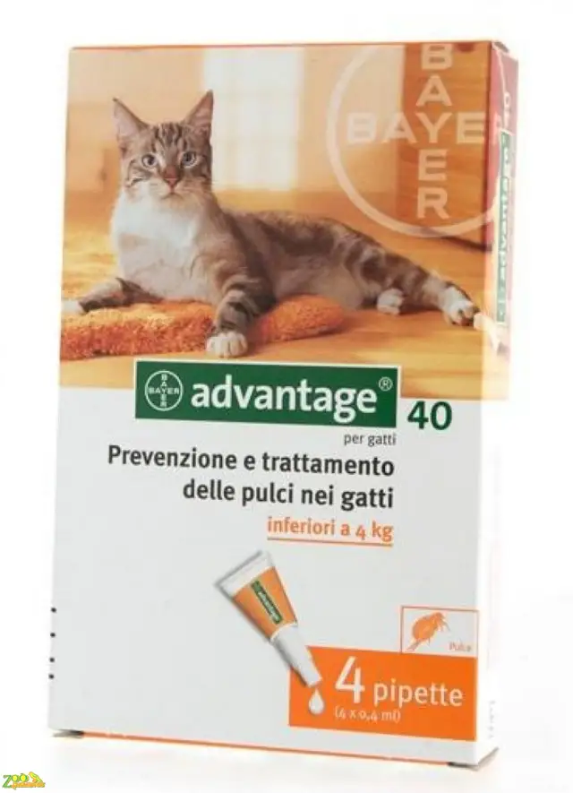 Advantage (Адвантейж) 40 Для кошек до 4кг-1шт