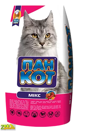 Сухой корм для кошек Пан Кот Микс 10 кг