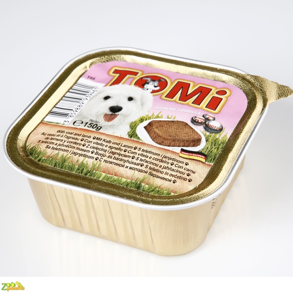 TOMi МЯСО ЯГНЕНОК (veal-lamb) консервы для собак-паштет