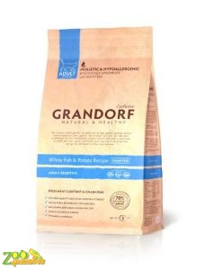 Grandorf  Adult Sensitive White fish & Brown Rice сухой корм для котов с рыбой и бурым рисом 2 кг