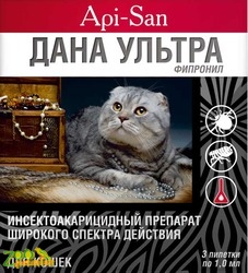 Дана Ультра Spot-On для кошек 1мл №1