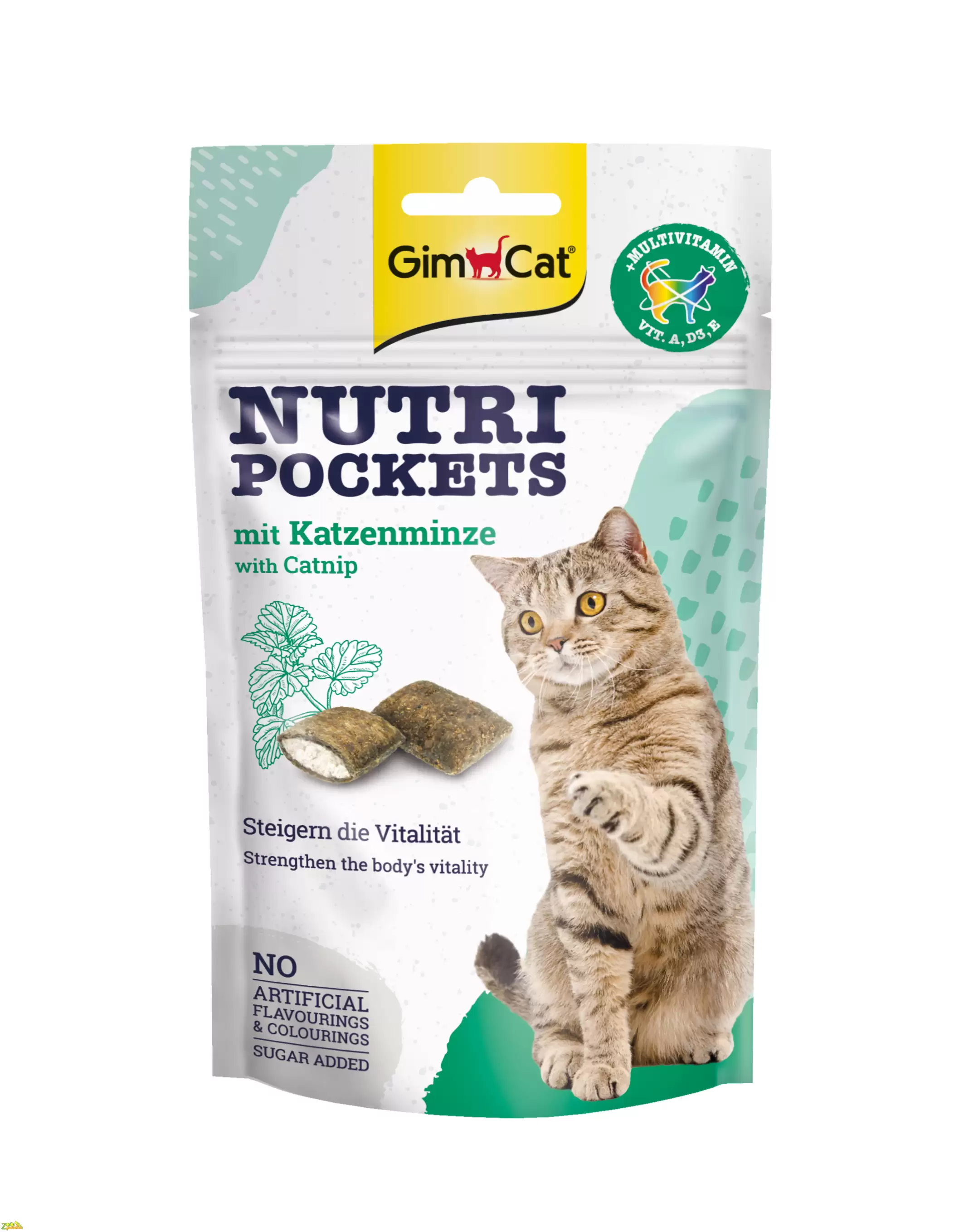 GimCat Nutri Pockets Кошачья мята+Мультивитамин 60 г