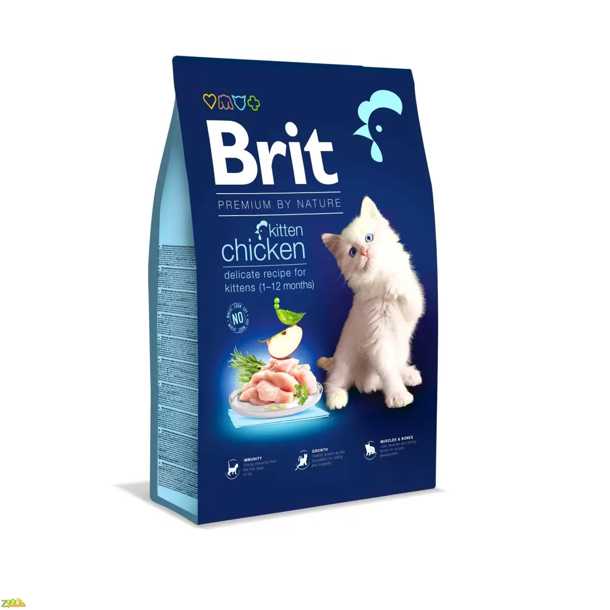 Сухой корм для котят BRIT PREMIUM Cat Kitten Курица 8 кг