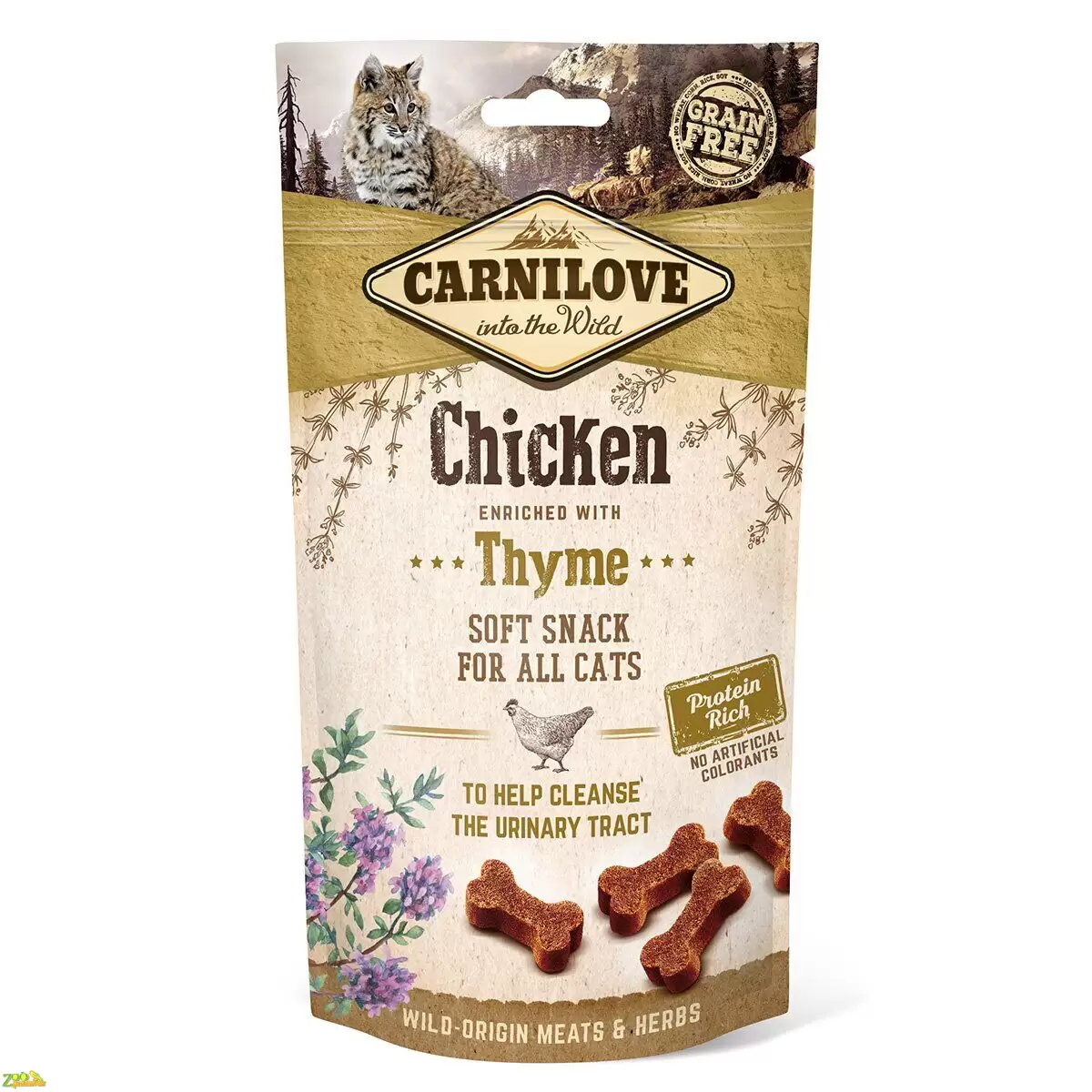 Лакомство для кошек Carnilove Chicken with Thyme 50 г (для поддержания мочевыделительной системы)