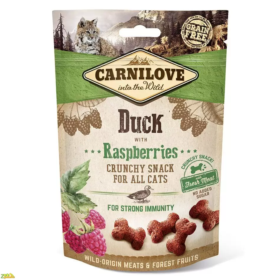 Лакомство для кошек Carnilove Duck with Raspberries 50 г (для иммунитета)