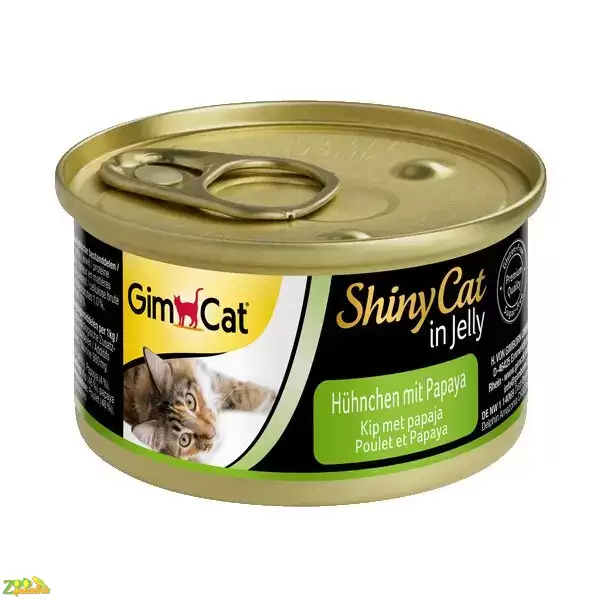 Вологий корм для котів GimCat Shiny Cat 70 г (курка та папайа)