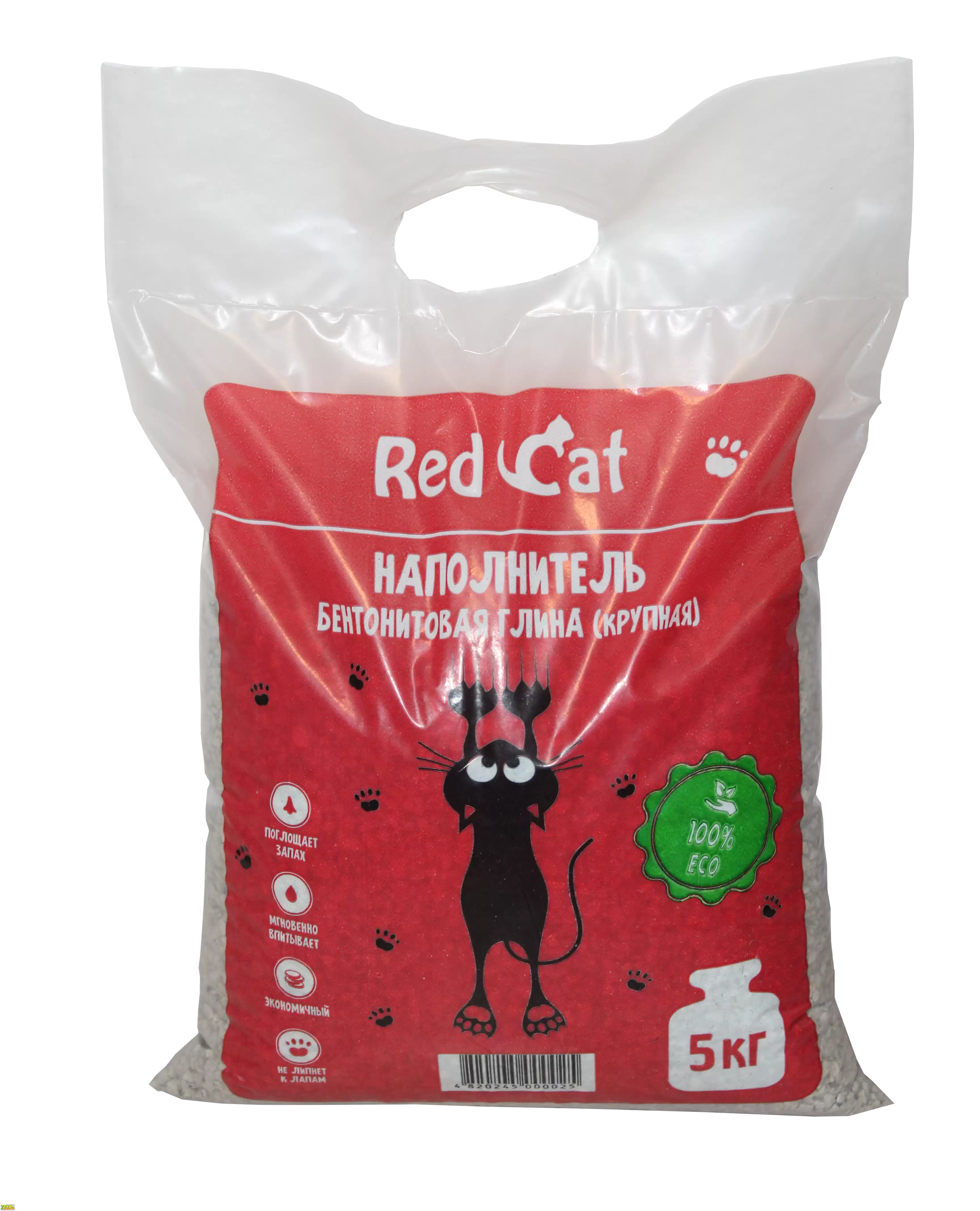 RED CAT Стандарт Крупные 5 кг Наполнитель бентонитовый