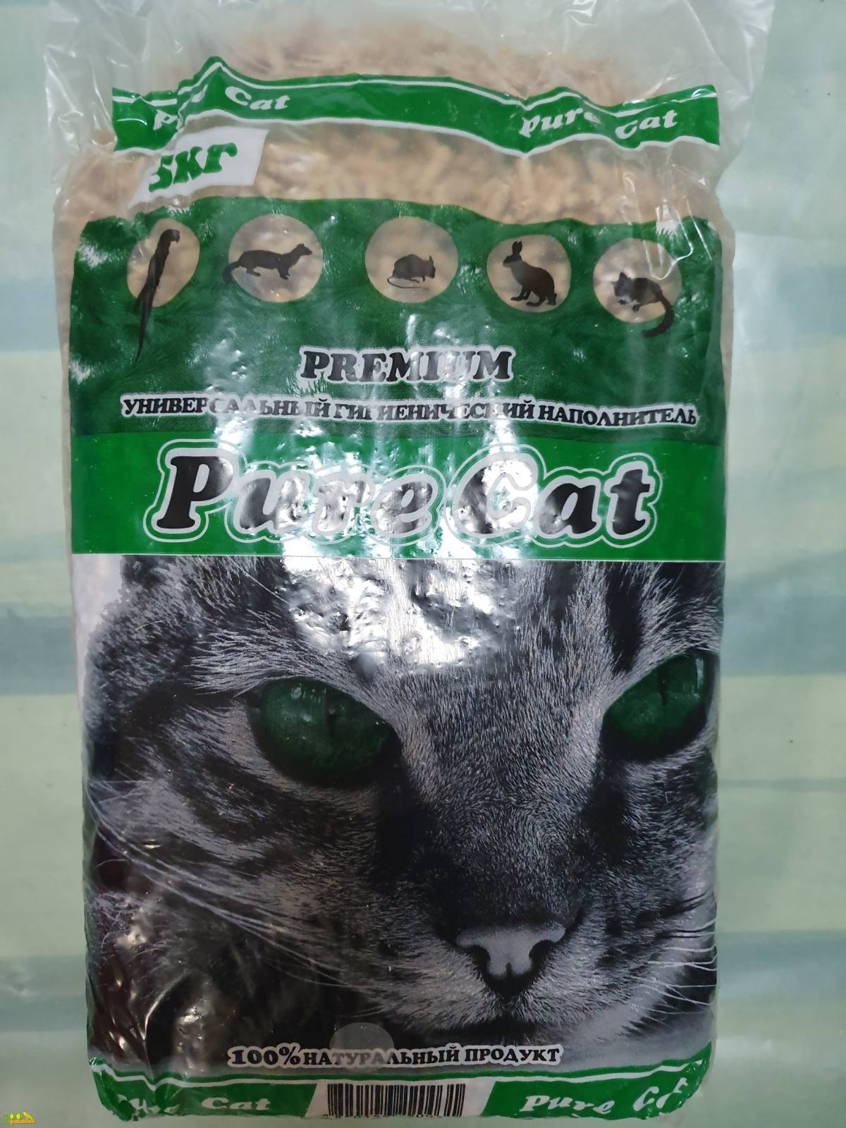 Древесный наполнитель «Pure cat» 5 кг
