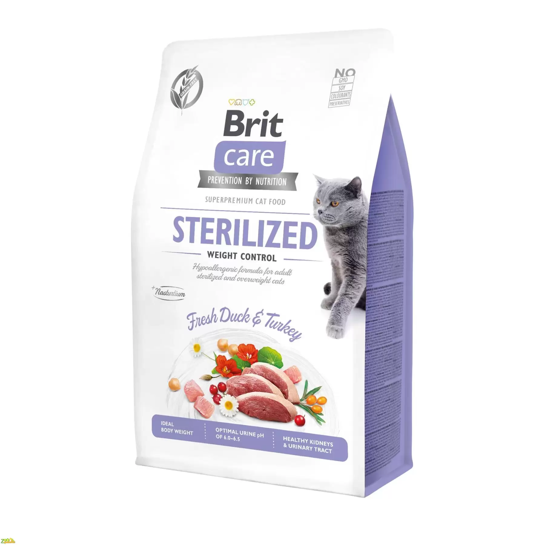 Сухой корм для стерилизованных кошек с лишним весом Brit Care Cat GF Sterilized Weight Control…