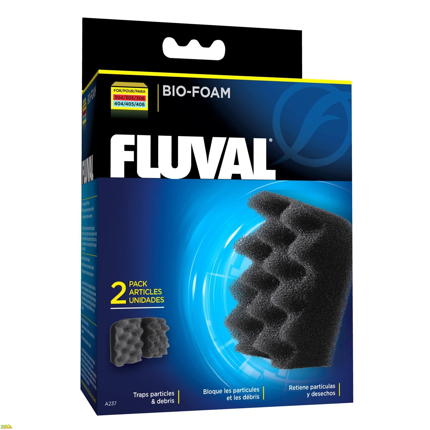 Губка Fluval «Bio-Foam» 2 шт. (для внешнего фильтра Fluval 304 / 305 / 306 / 404 / 405 / 406)