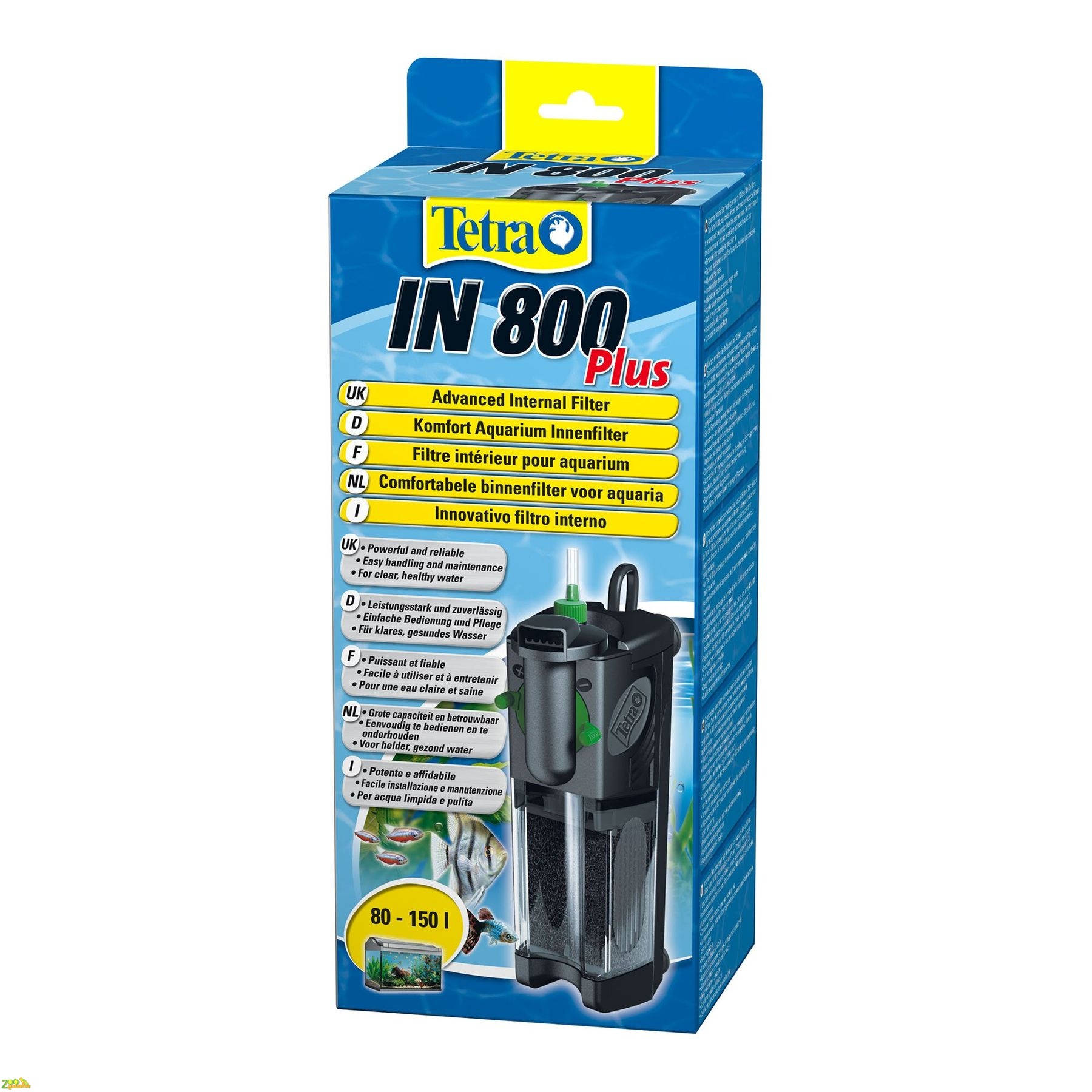 Внутренний фильтр Tetra «IN 800 Plus» для аквариума 80-150 л