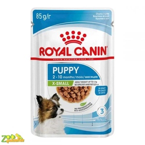 Royal Canin Xsmall Puppy в соусі вологий корм у соусі для цуценят мініатюрних порід віком від 2 до 10 місяців