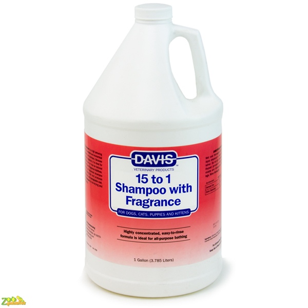 Davis 15 to 1 Shampoo Fresh Fragrance ДЭВИС 15:1 шампунь с ароматом свежести для собак, котов, концентрат 3,8 л арт FTOFSG
