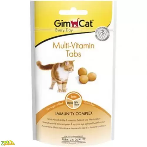 GimCat Multi-Vitamin Tabs лакомство для кошек мультивитамин 40 г