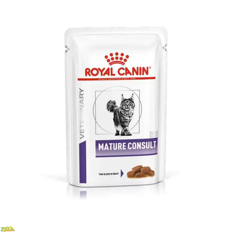 Royal Canin Mature Consult Feline Pouches Вологий корм-дієта для підтримання здоров'я у котів…