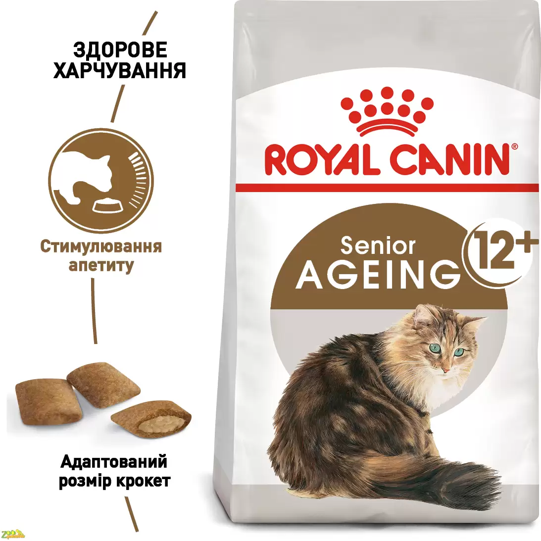 Royal Canin Ageing 12+ Повнораціонний сухий корм для котів старше 12 років.