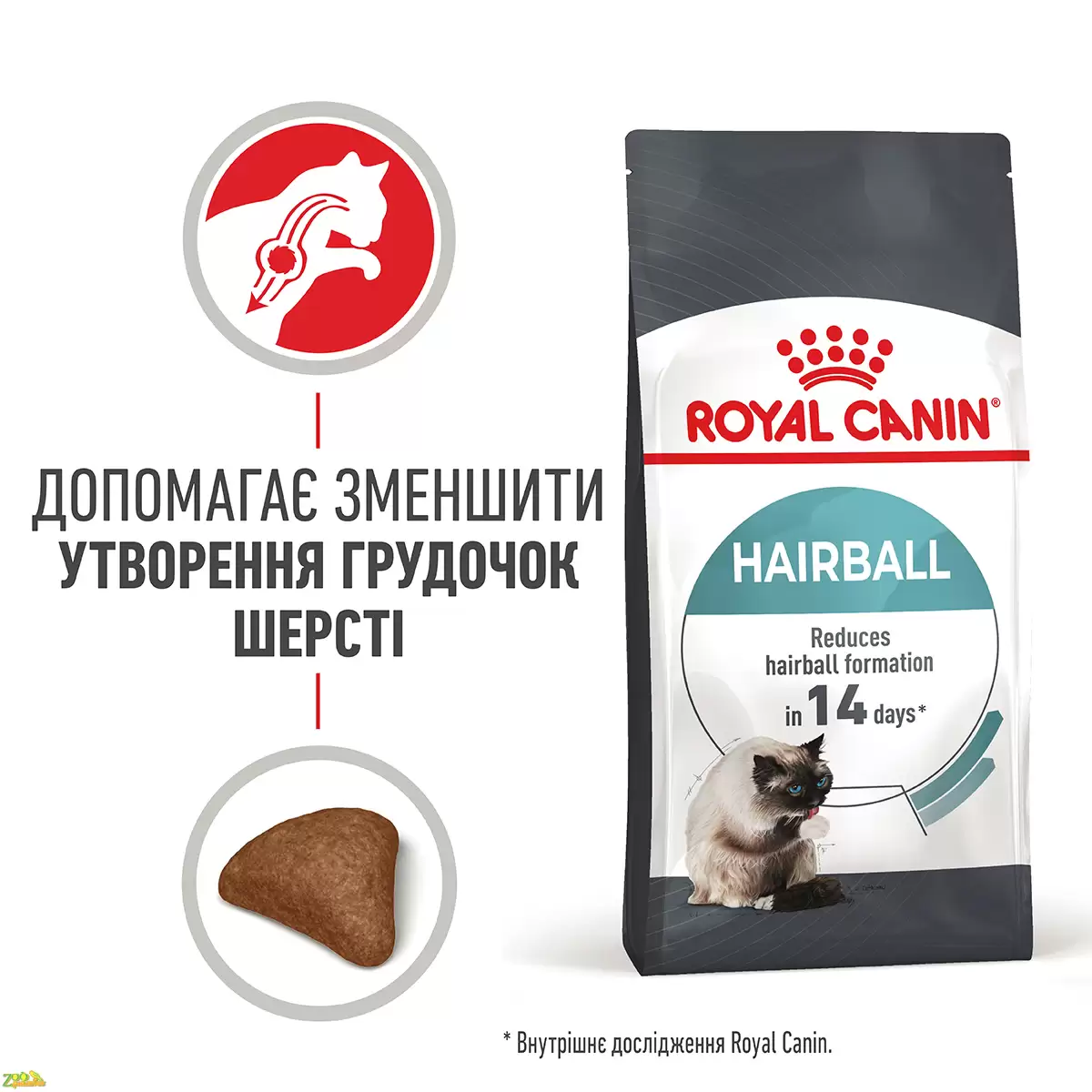 Royal Canin Hairball Care Повнораціонний сухий корм для профілактики утворення ковтунів шерсті…