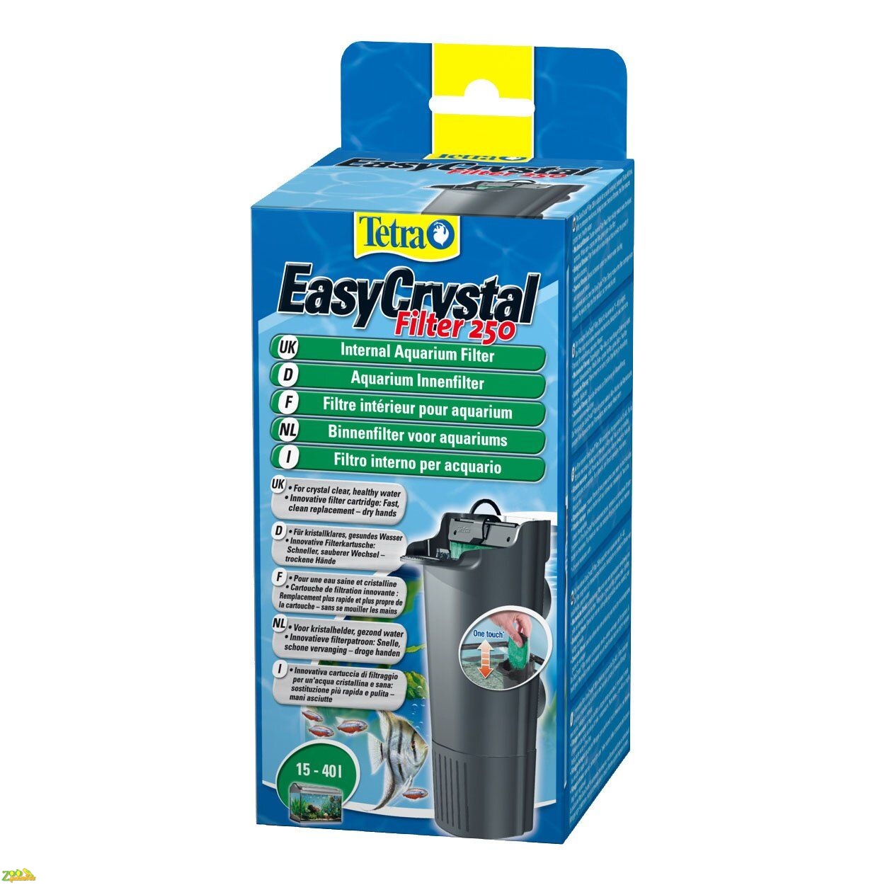 Внутренний фильтр Tetra «Easy Crystal 250» для аквариума 15-40 л