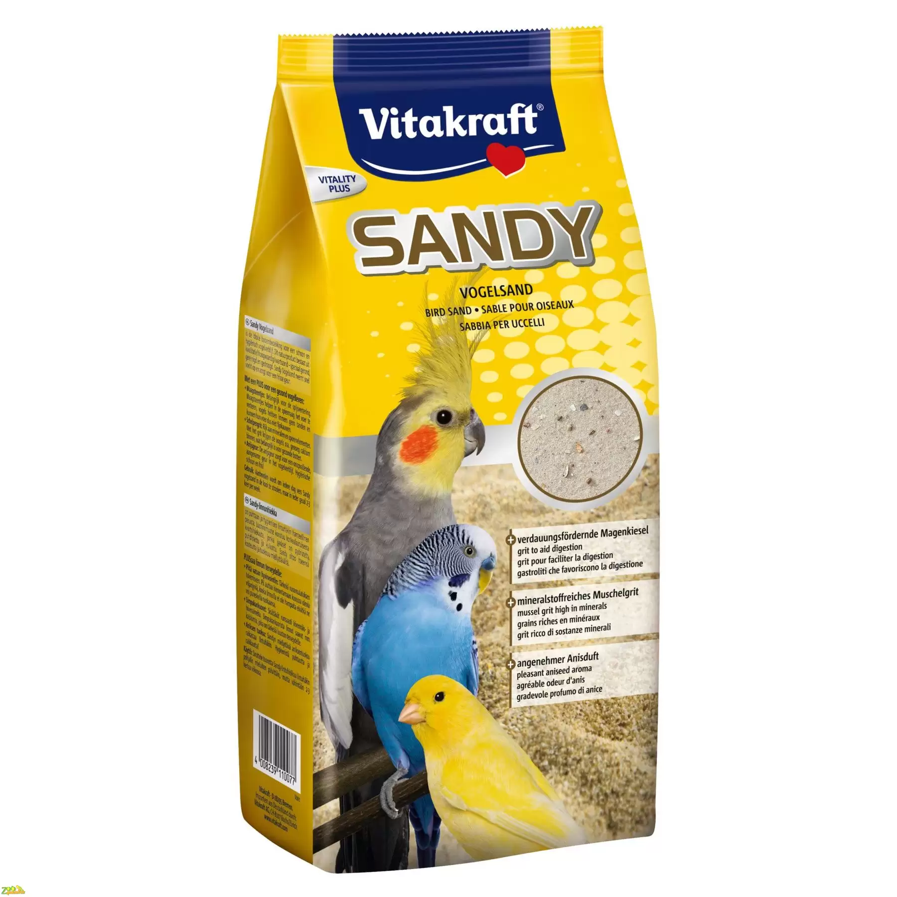 Песок для птиц Vitakraft «Sandy Vogelsand» 2,5 кг