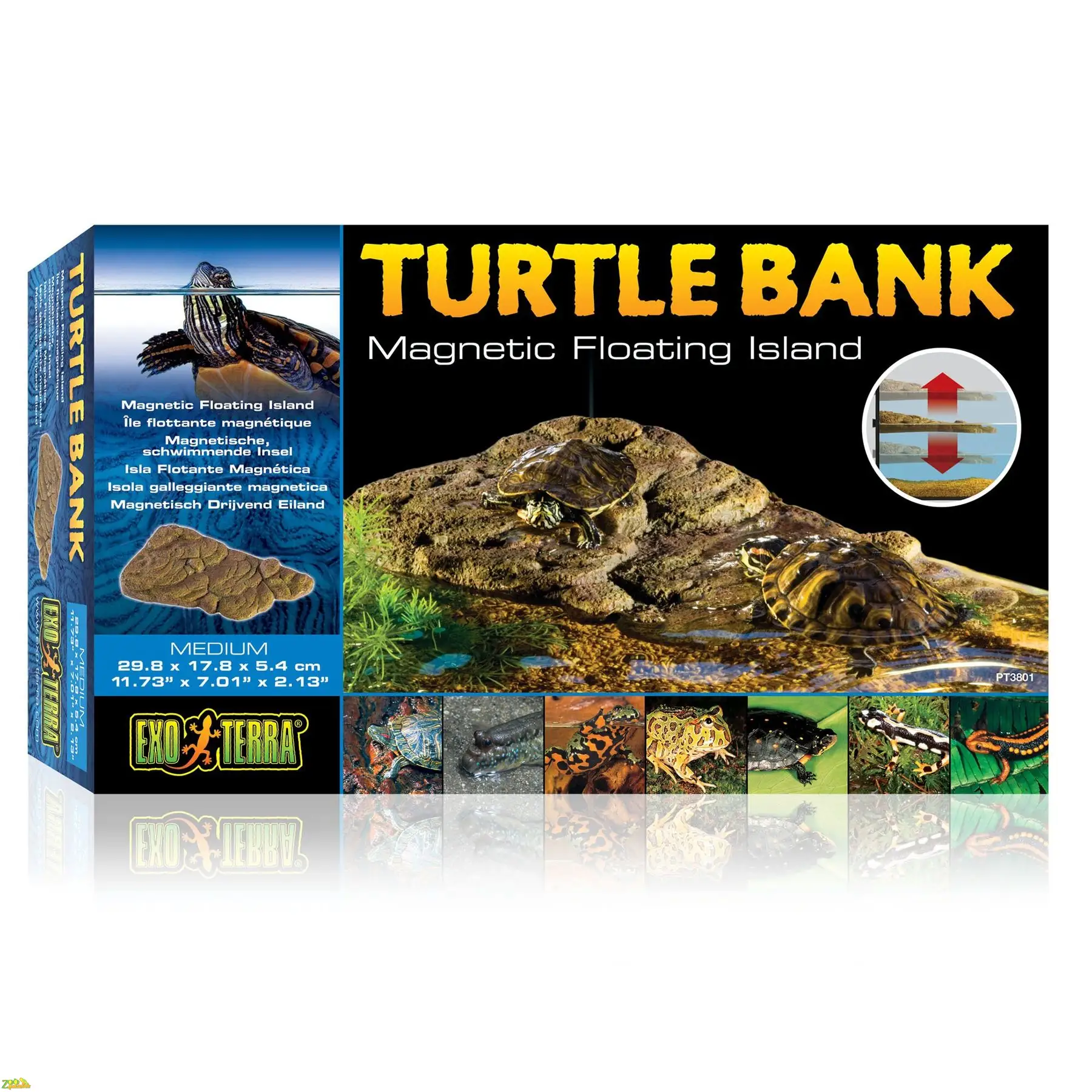 Декорация для террариума Exo Terra «Turtle Bank» Плавающий остров M 30 x 18 x 5 см (пластик)…