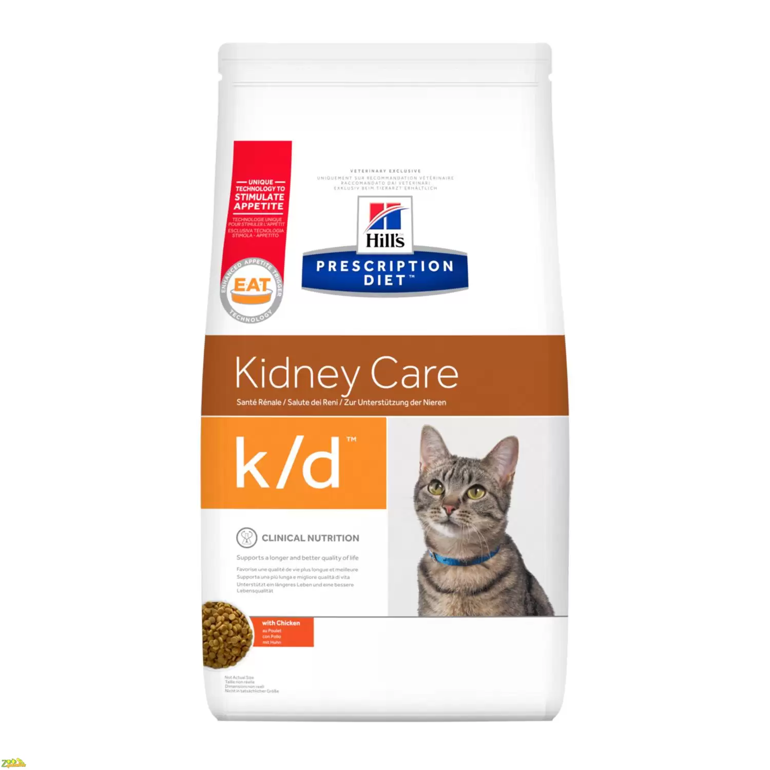 Hills PD FELINE K/D лечебный корм для кошек с почечной недостаточностью с курицей 3 кг