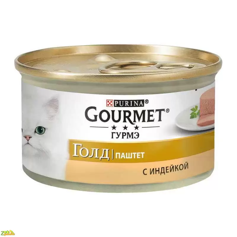 Консервы (влажный корм) для кошек Gourmet Gold (Гурмет Голд) Мус с индейкой 85г