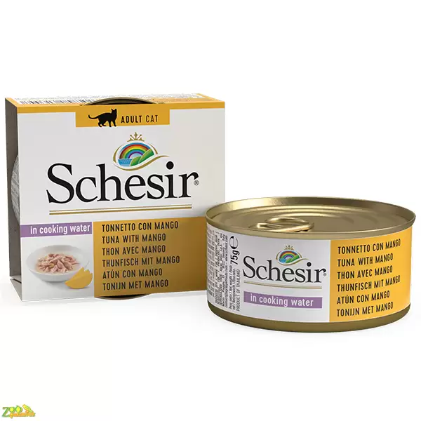 Консервы (влажный корм) для кошек Schesir (Tuna Mango) Шезир ТУНЕЦ С МАНГО 75г (613547)