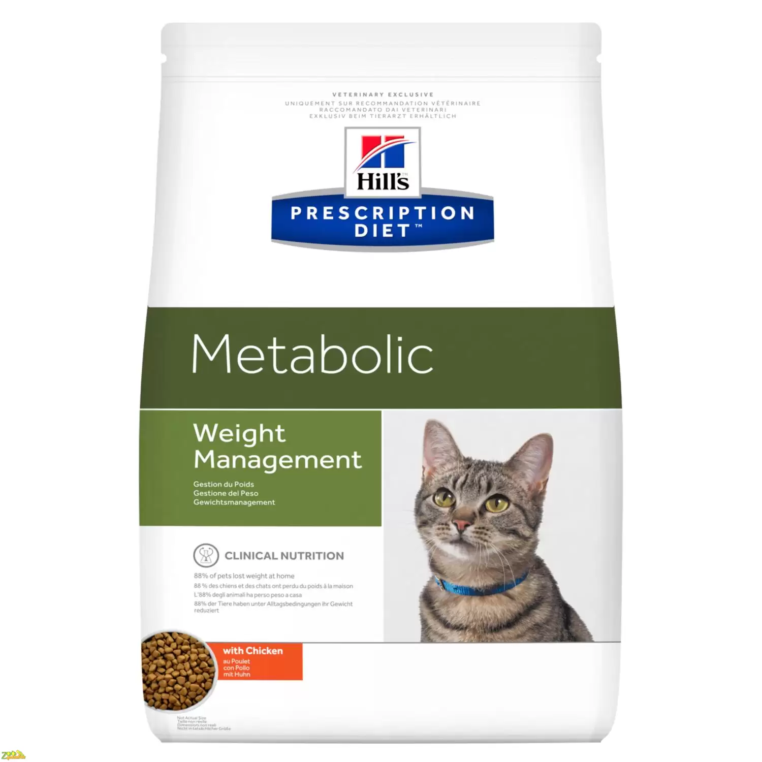 Hill's PD Feline Metabolic лечебный корм для кошек при ожирении 3 кг