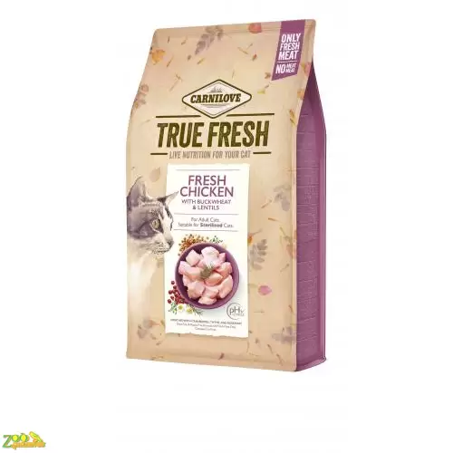 Сухий корм Carnilove True Fresh Cat для для дорослих котів, з куркою, 4,8 кг