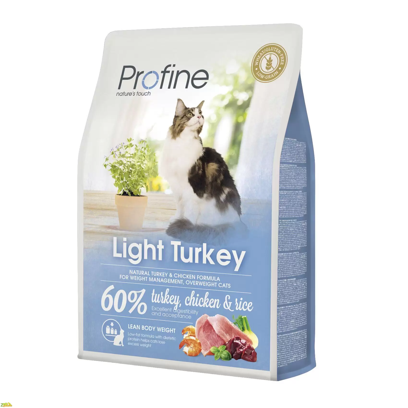 Сухой корм для кошек Оптимизация веса Индейка PROFINE Cat Light 2кг