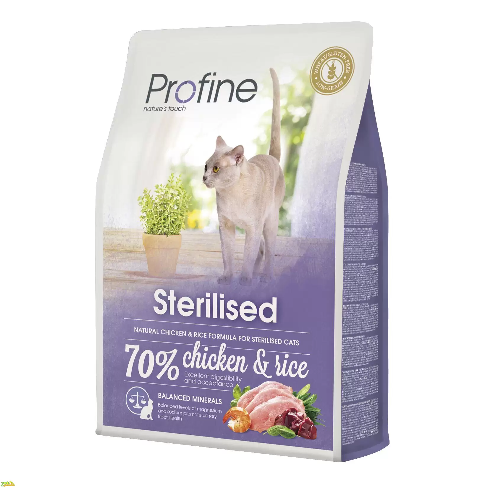 Сухой корм для кошек Кастраты/Стерилизованные Курица Рис PROFINE Cat Sterilised 2кг