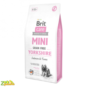 Сухой беззерновой гипоаллергенный корм для йоркширских терьеров Brit Care Mini Grain Free Yorkshire 7 кг