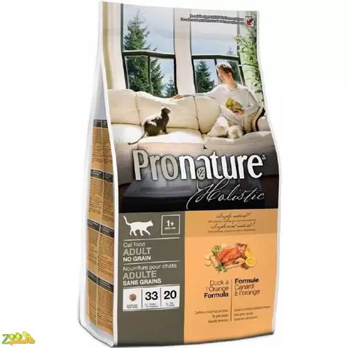 Сухой корм для кошек Pronature Holistic УТКА АПЕЛЬСИНЫ 2,72 кг