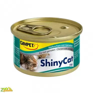 GIMPET Shiny Cat Курица Креветки 70 г