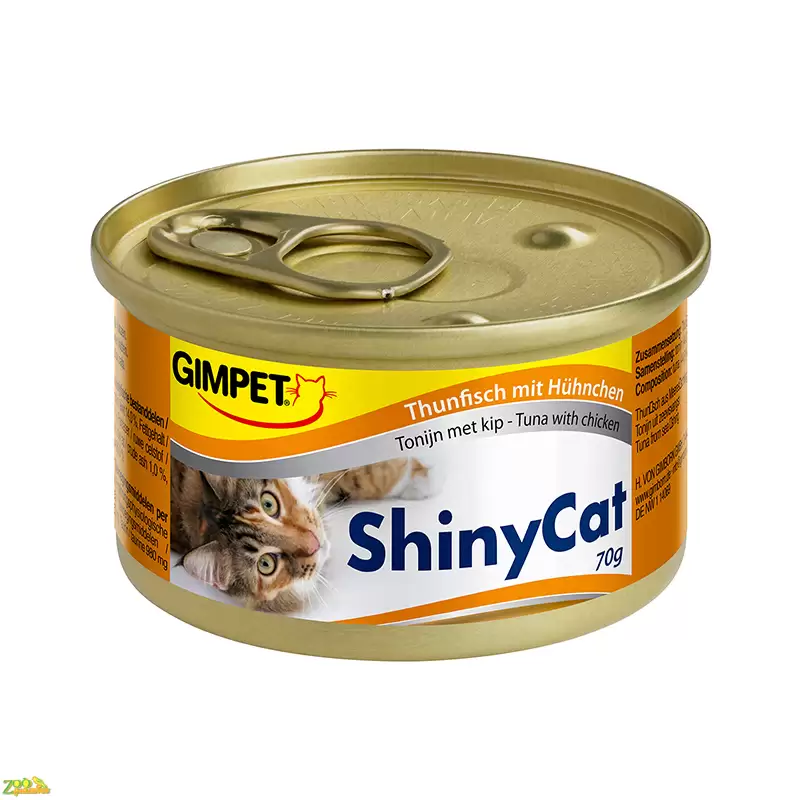 GIMPET Shiny Cat Тунец Курица 70 г