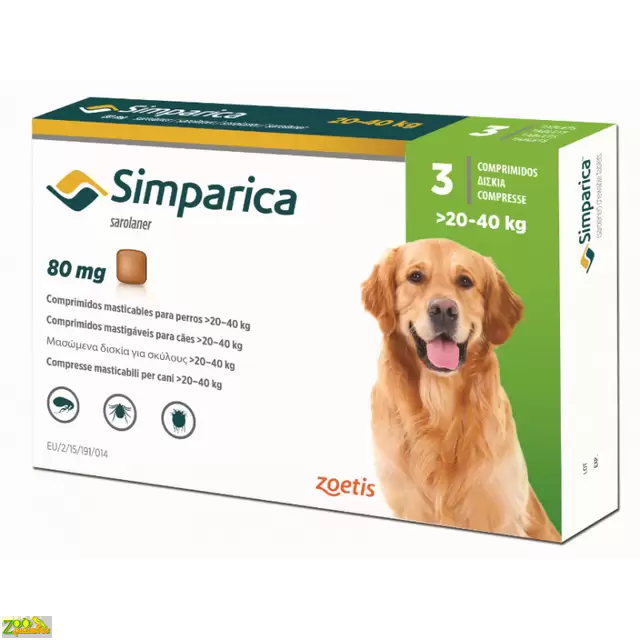 Simparica (Симпарика) для собак 20-40 кг (1 таблетка)