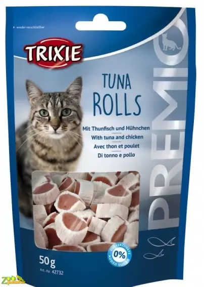 Лакомство для котов "PREMIO Tuna Rolls" 50 гр тунец