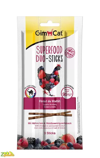 Gimpet Мясные Дуо-палочки Duo-Stiks Superfood курица и лесные ягоды